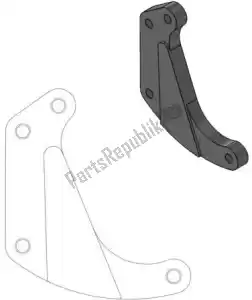MOTO MASTER 6288211025 spare part 211025, caliper adapter bracket - Bottom side