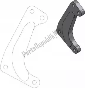 MOTO MASTER 6288211034 pièce de rechange 211034, support adaptateur d'étrier - La partie au fond