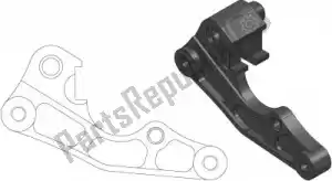 MOTO MASTER 6284211047 reserve deel 211047, caliper adapter bracket - Onderkant