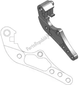 MOTO MASTER 6282211057 pièce de rechange 211057, support adaptateur d'étrier - La partie au fond