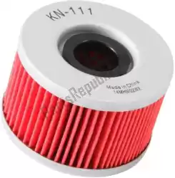 filter, olie kn-111 van K&N, met onderdeel nummer 13001110, bestel je hier online: