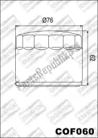5250194, Champion, Filtre à huile cof060    , Nouveau