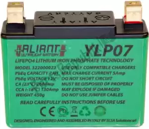 ALIANT 109972 accu ylp07 lithium - Onderkant