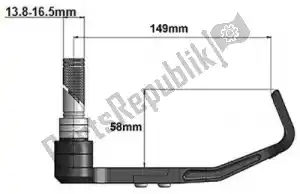 GILLES 31581000 lever gt shield clutch guard - Upper side