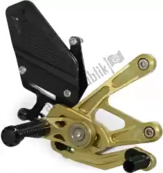 Here you can order the footrest rearset mue2, gold from Gilles, with part number 31201004: