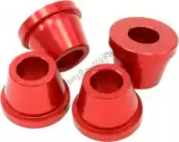 ZE370321, Zeta, Rubber killer handlebar bushings, red    , New