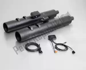 REMUS 007702292014LR exh set custom stainless steel black eec - Lower part