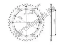 RK 366452942 ktw trasero aluminio 42t - Lado inferior