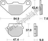 192101CT, SBS, Remblok 101ct brake pads organic    , Nieuw