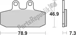 remblok 108ms brake pads sinter van SBS, met onderdeel nummer 192108MS, bestel je hier online: