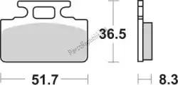 Here you can order the brake pad 110hf brake pads organic from SBS, with part number 192110HF: