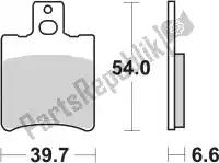 192114HF, SBS, Remblok 114hf brake pads organic    , Nieuw