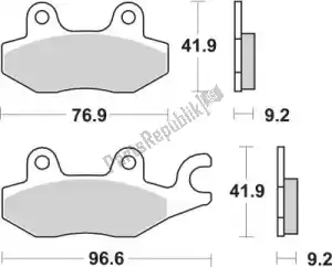 SBS 192119CT pastilhas de freio 119ct pastilhas de freio orgânicas - Lado inferior