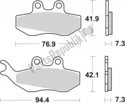 Here you can order the brake pad 120ms brake pads sinter from SBS, with part number 192120MS: