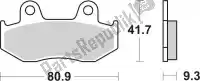 192125CT, SBS, Remblok 125ct brake pads organic    , Nieuw