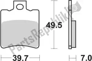 SBS 192143CT pastilha de freio 143ct pastilhas de freio orgânica - Lado inferior