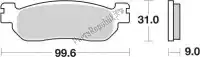 192155MS, SBS, Remblok 155ms brake pads sinter    , Nieuw