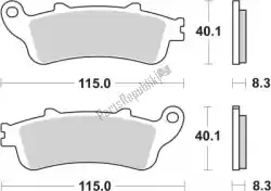remblok 156ms brake pads sinter van SBS, met onderdeel nummer 192156MS, bestel je hier online: