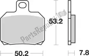 SBS 192157HF brake pad 157hf brake pads organic - Bottom side