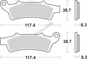 SBS 192159MS brake pad 159ms brake pads sinter - Bottom side