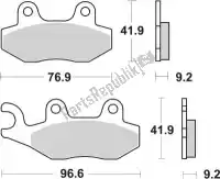 192163HF, SBS, Remblok 163hf brake pads organic    , Nieuw