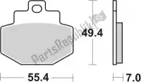 192166MS, SBS, Remblok 166ms brake pads sinter    , Nieuw