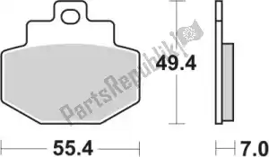 SBS 192166CT klocek hamulcowy 166ct klocki hamulcowe organiczne - Dół