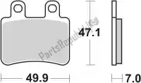 192167HF, SBS, Remblok 167hf brake pads organic    , Nieuw