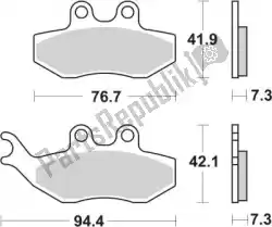 Here you can order the brake pad 168hf brake pads organic from SBS, with part number 192168HF: