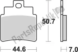 SBS 192171HF pastilha de freio 171hf pastilhas de freio orgânica - Lado inferior