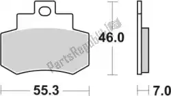 Here you can order the brake pad 172ms brake pads sinter from SBS, with part number 192172MS: