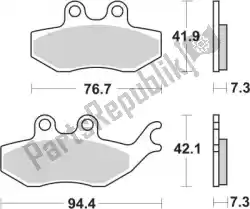 Here you can order the brake pad 173hf brake pads organic from SBS, with part number 192173HF: