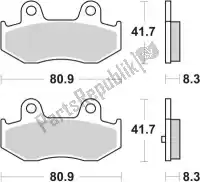 192174MS, SBS, Remblok 174ms brake pads sinter    , Nieuw