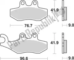 Here you can order the brake pad 177ct brake pads organic from SBS, with part number 192177CT: