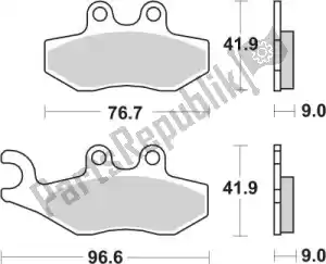 SBS 192177CT brake pad 177ct brake pads organic - Bottom side