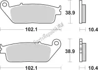 192181MS, SBS, Remblok 181ms brake pads sinter    , Nieuw