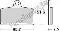 192189MS, SBS, Remblok 189ms brake pads sinter    , Nieuw