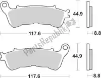 192192HF, SBS, Remblok 192hf brake pads organic    , Nieuw