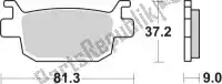 192193CT, SBS, Klocek hamulcowy 193ct klocki hamulcowe organiczne    , Nowy