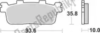 192195MS, SBS, Remblok 195ms brake pads sinter    , Nieuw