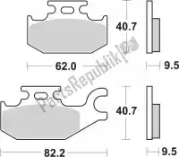 192196CT, SBS, Remblok 196ct brake pads organic    , Nieuw