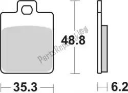 Here you can order the brake pad 202ms brake pads sinter from SBS, with part number 192202MS: