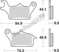 192223CT, SBS, Pastiglie freno 223ct pastiglie freno organiche    , Nuovo