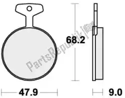 Qui puoi ordinare pastiglie freno 504hf pastiglie freno organiche da SBS , con numero parte 192504HF: