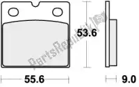 192506HF, SBS, Remblok 506hf brake pads organic    , Nieuw