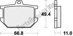 Here you can order the brake pad 507hf brake pads organic from SBS, with part number 192507HF: