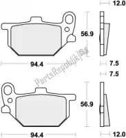 192528HF, SBS, Remblok 528hf brake pads organic    , Nieuw