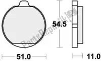 192530HF, SBS, Remblok 530hf brake pads organic    , Nieuw