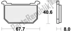 Here you can order the brake pad 539hf brake pads organic from SBS, with part number 192539HF: