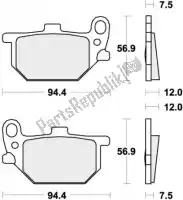 192545HF, SBS, Remblok 545hf brake pads organic    , Nieuw